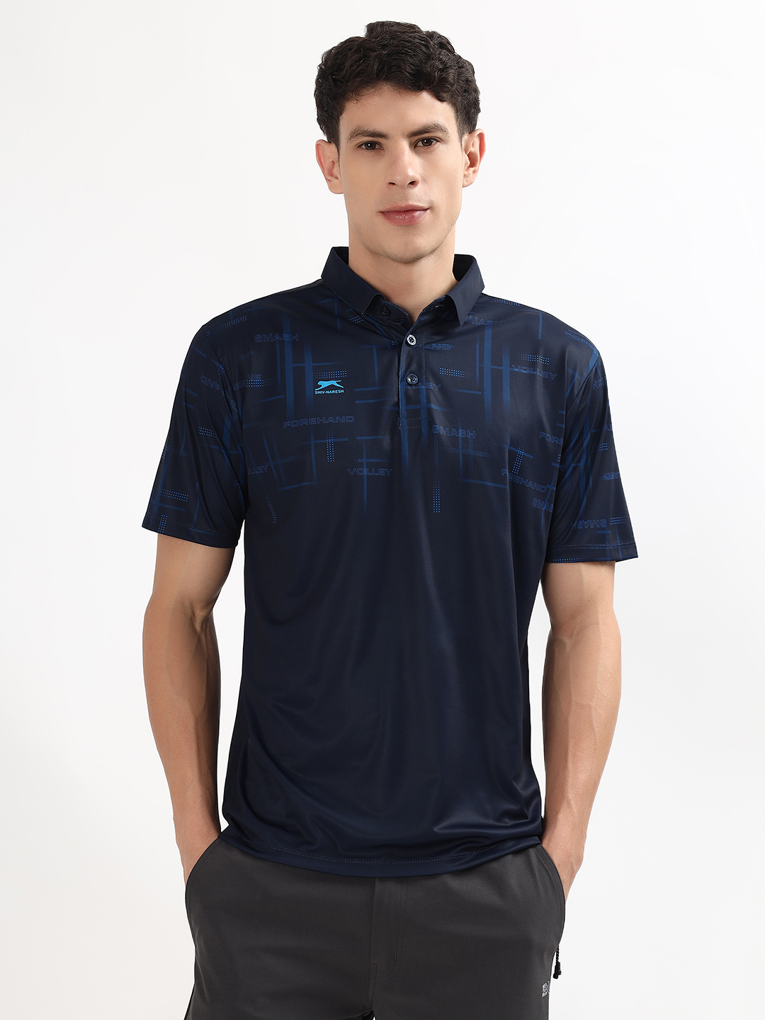 T-Shirts Full Sublimation Half Sleeves Flat Collar Interlock Jacquard